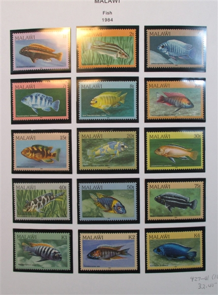 Malawi Collection in 2 Binders (Est $175-200)