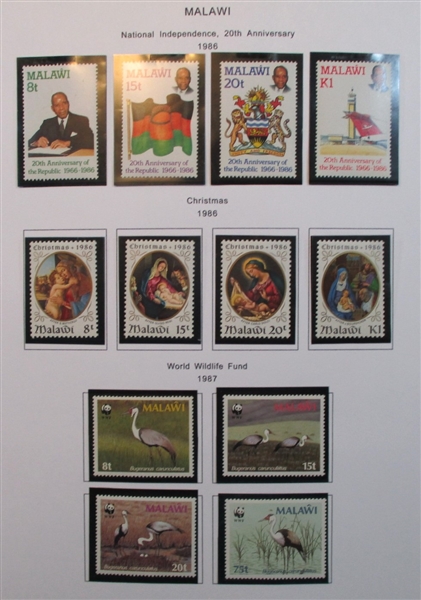 Malawi Collection in 2 Binders (Est $175-200)
