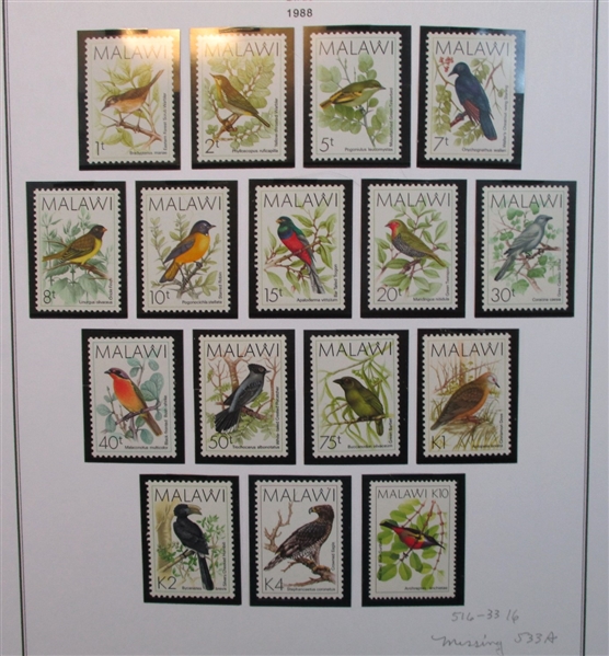Malawi Collection in 2 Binders (Est $175-200)