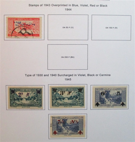 Lebanon Collection in 3 Binders (Est $100-150)