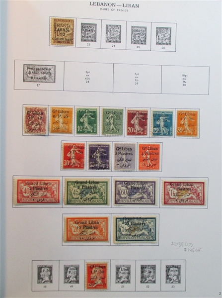 Lebanon Collection in 3 Binders (Est $100-150)