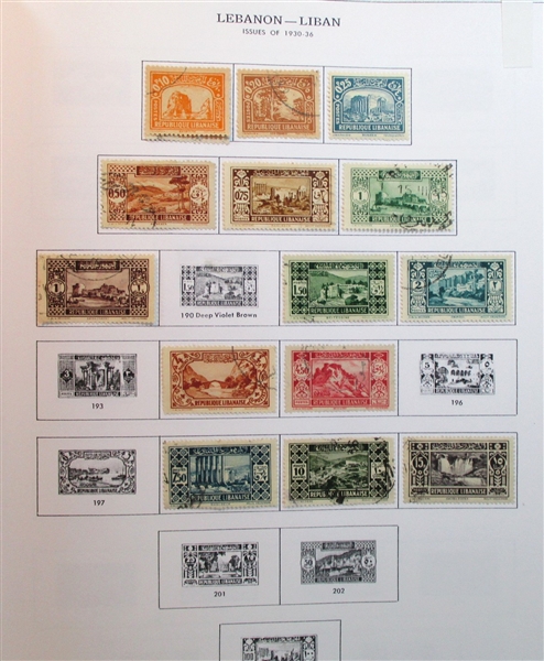 Lebanon Collection in 3 Binders (Est $100-150)