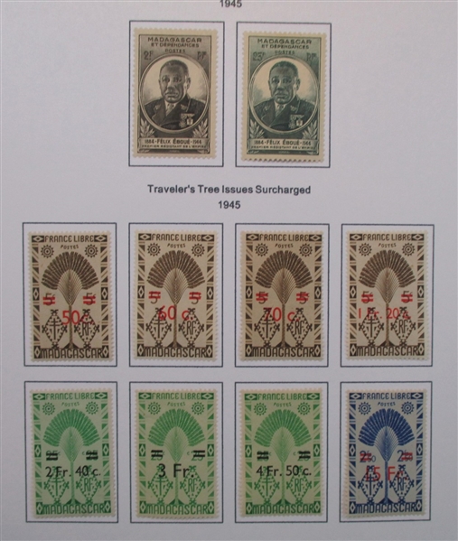 Madagascar/Malagasy Collection in 2 Binders (Est $150-200)