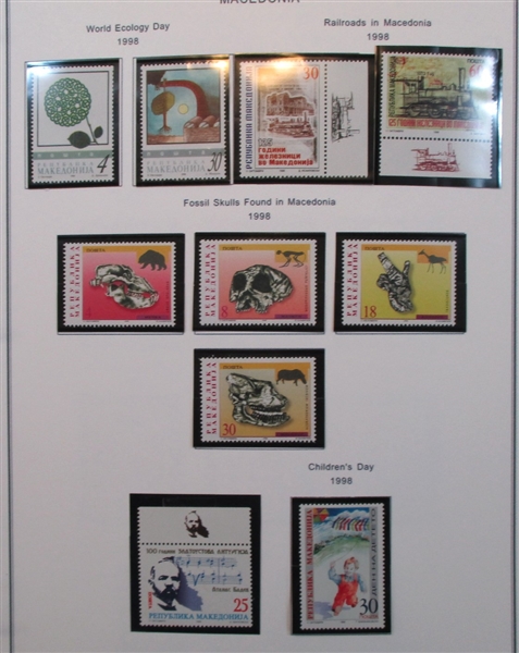 Modern Macedonia Collection, 1991-2004 (Est $150-200)