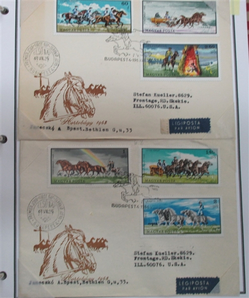 Hungary Massive Cover Collection in 26 Binders (Est $400-600)