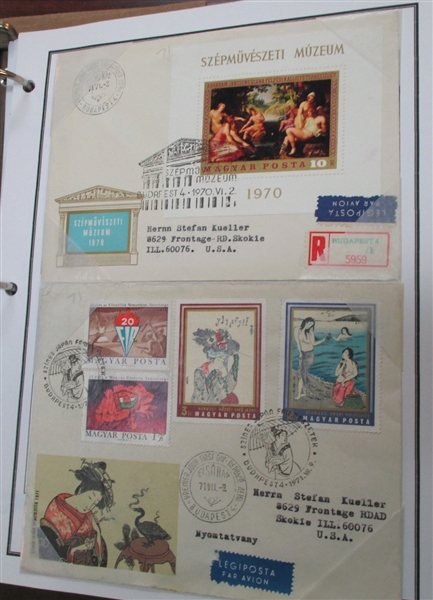 Hungary Massive Cover Collection in 26 Binders (Est $400-600)