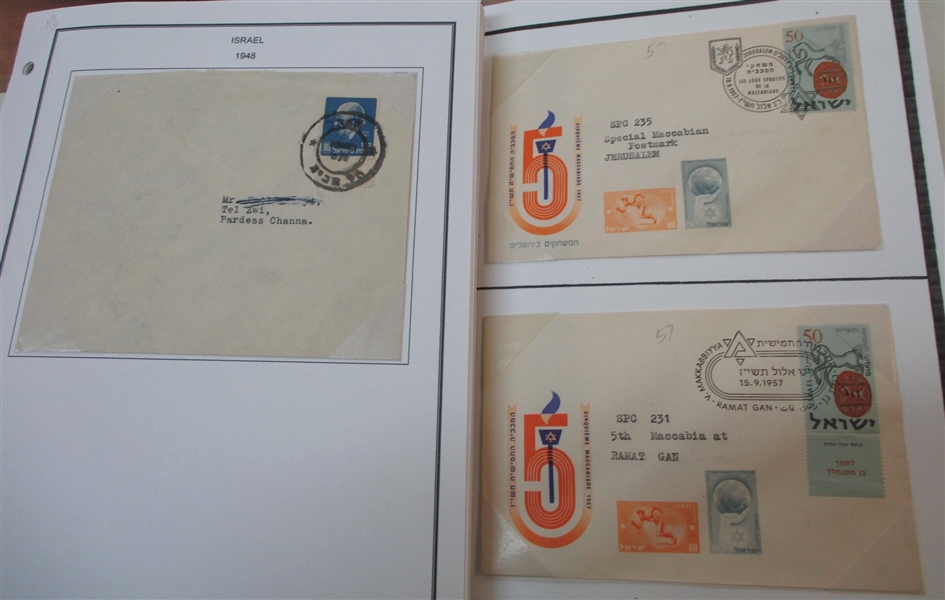 Israel Massive Cover Collection in 19 Binders (Est $350-500)