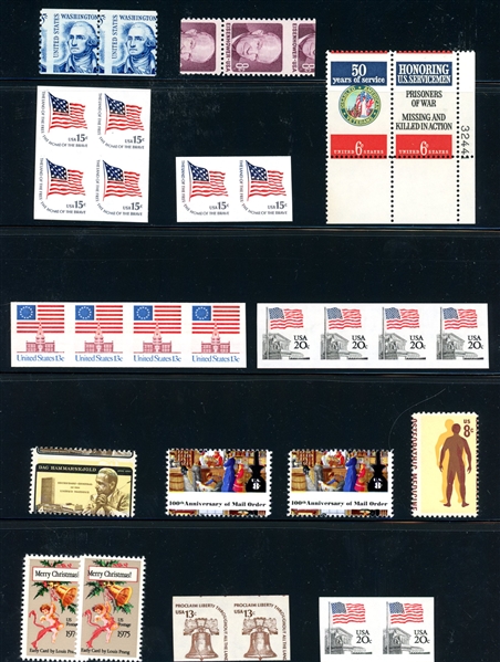 Group of USA Imperfs and Misperfs, All Mint (Est $150-200)