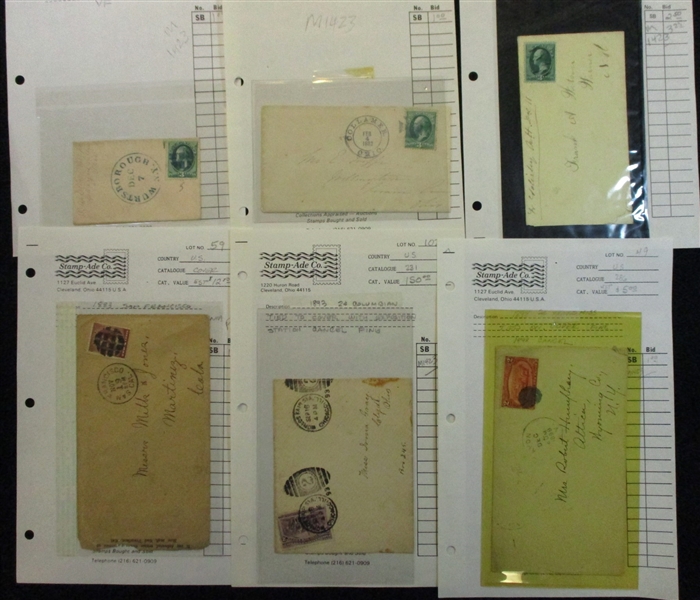 USA Cover Lot - Stampless to Early 1900's (Est $500-600)