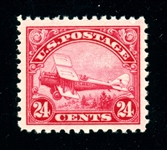 USA Scott C6 MNH VF-XF, 1923 24¢ BiPlane (SCV $130)