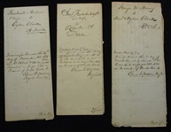 Group of 11 Deeds, 1836-1861 (Est $75-100)