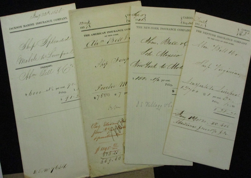 Documents/Covers, Abraham Bell & Co, NYC (Est $100-150)