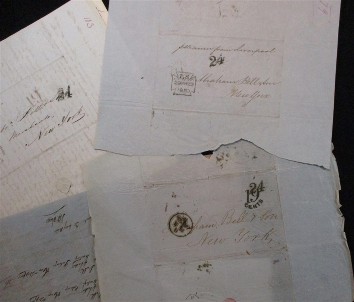 Documents/Covers, Abraham Bell & Co, NYC (Est $100-150)