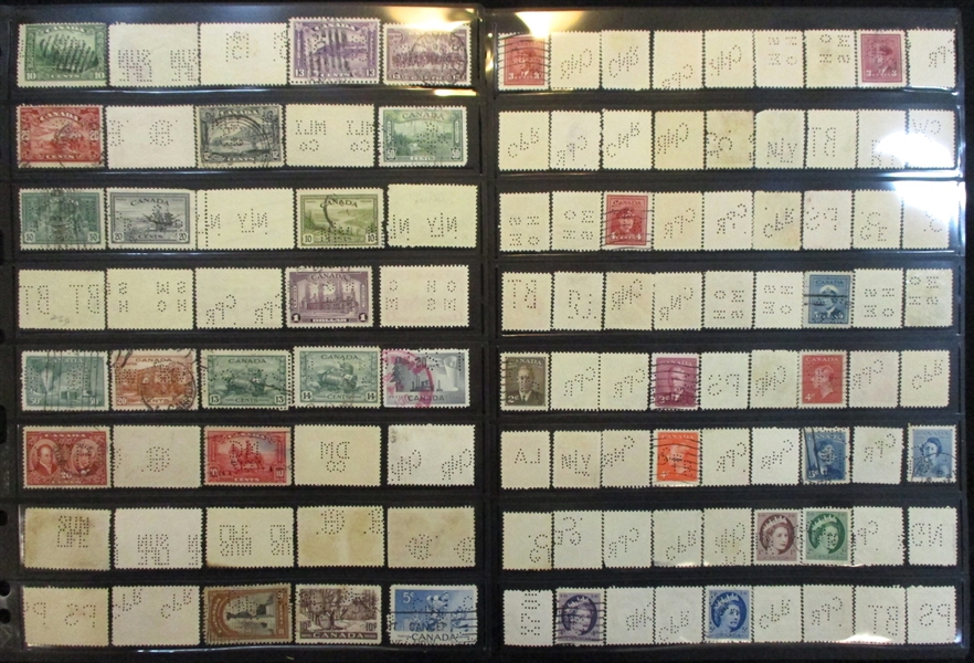 Canada and Newfoundland Perf-Ins and Precancels (Est $75-100)