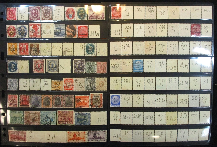 Germany and Areas Perf-Ins, 1700+ (Est $90-120)