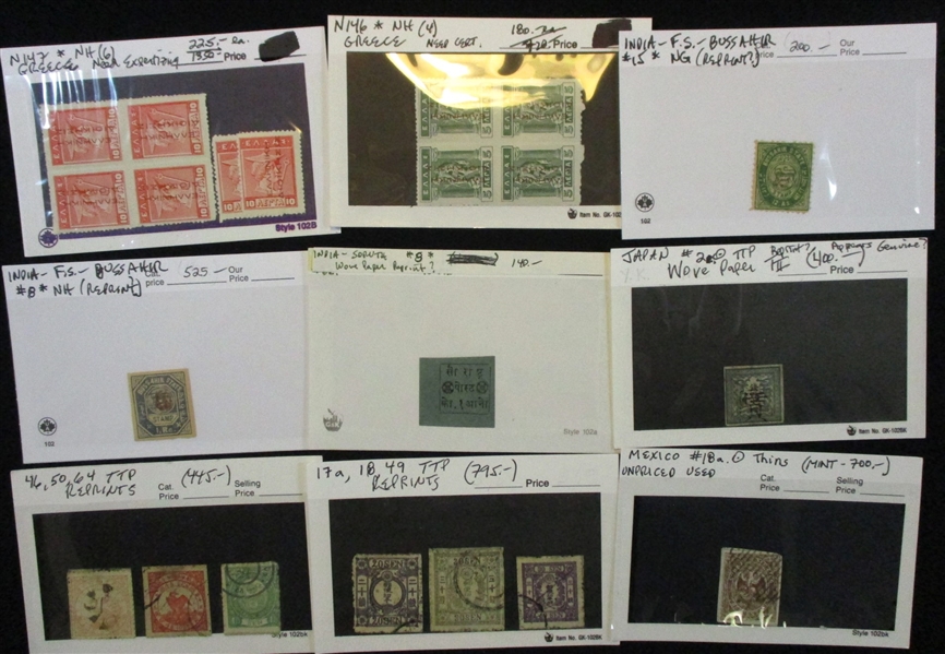 Worldwide Stamps Needing a Professional's Opinion (Est $50-100)