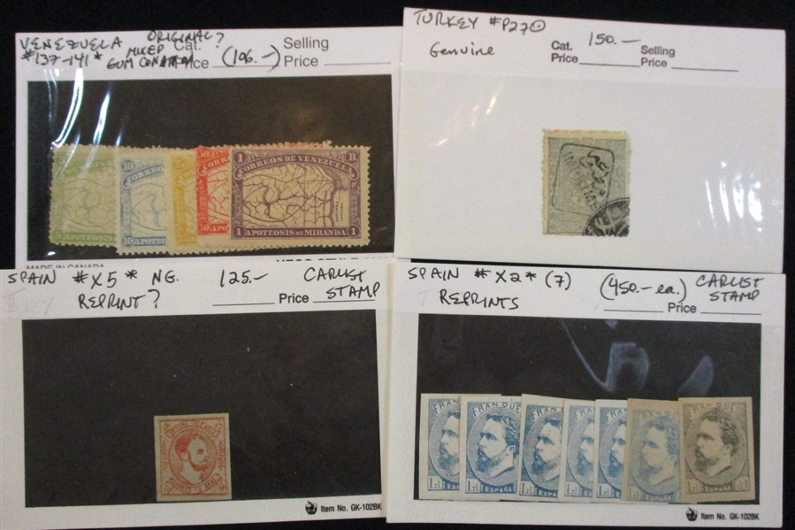 Worldwide Stamps Needing a Professional's Opinion (Est $50-100)