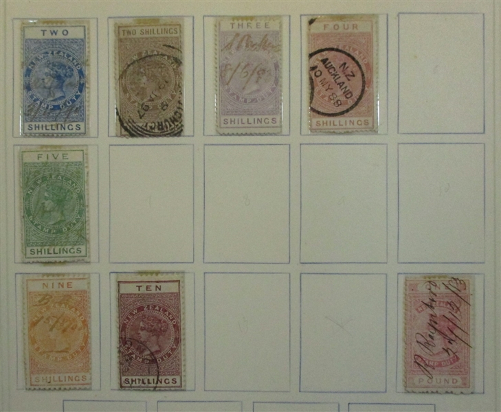 New Zealand Collection, 1857-1970 (Est $450-600)