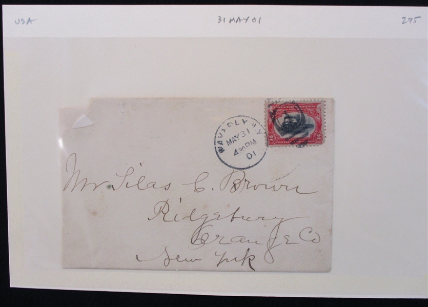 USA 1901 Covers with Pan-Am Frankings, 11 Different (Est $100-150)