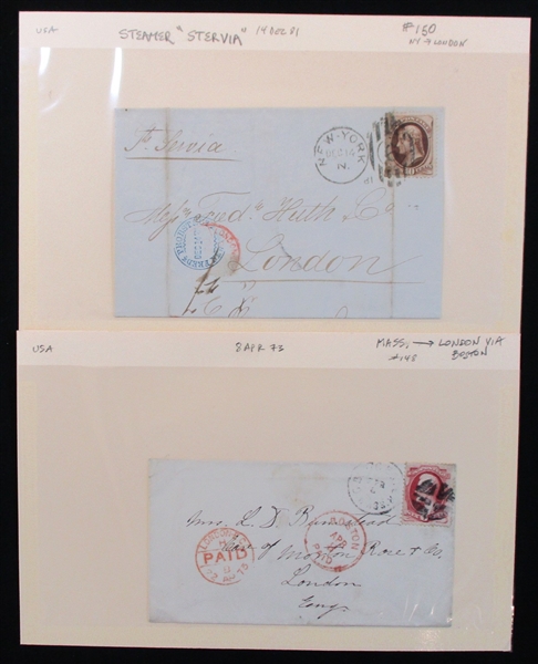 Cover Group with Banknote Issues, 1870-80's (Est $100-150)