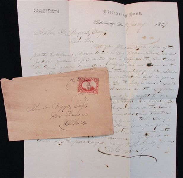 USA 1851-1857 3¢ Issues on Cover, 9 Different (Est $120-150)