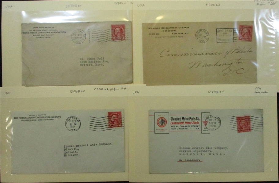 USA Covers/Cards, Scott 554//612 (Est $200-300)