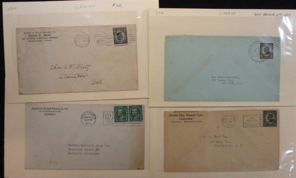 USA Covers/Cards, Scott 554//612 (Est $200-300)