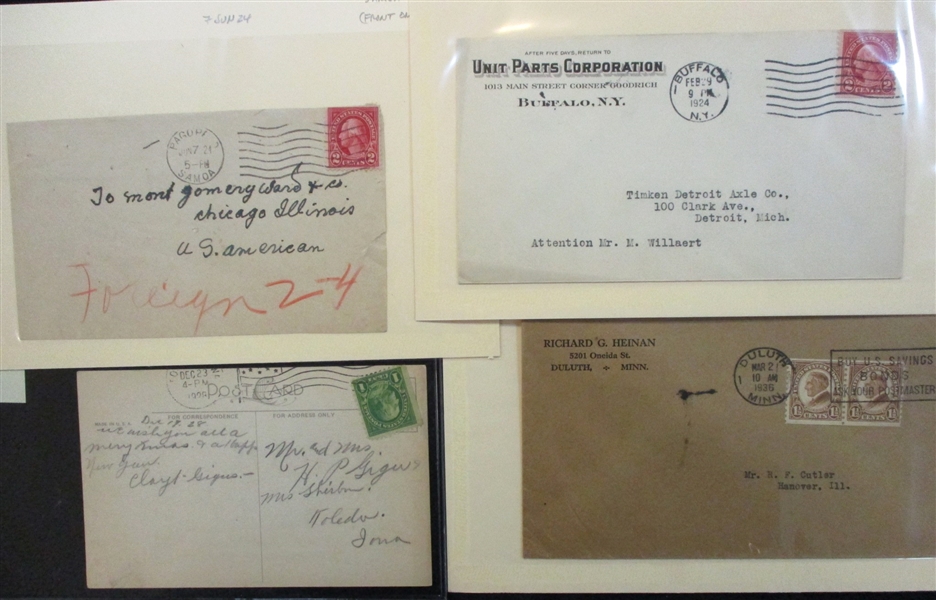 USA Covers/Cards, Scott 554//612 (Est $200-300)