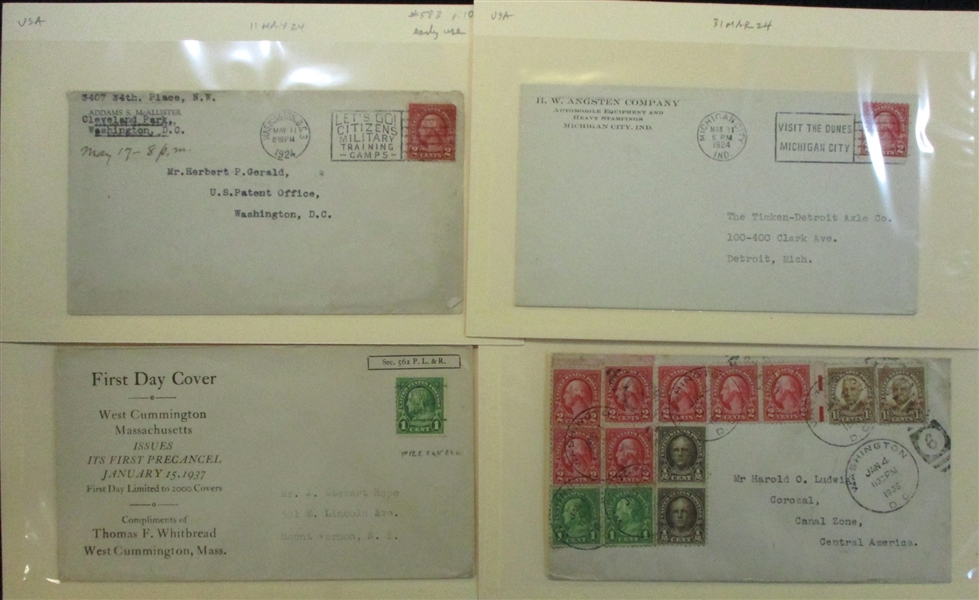 USA Covers/Cards, Scott 554//612 (Est $200-300)