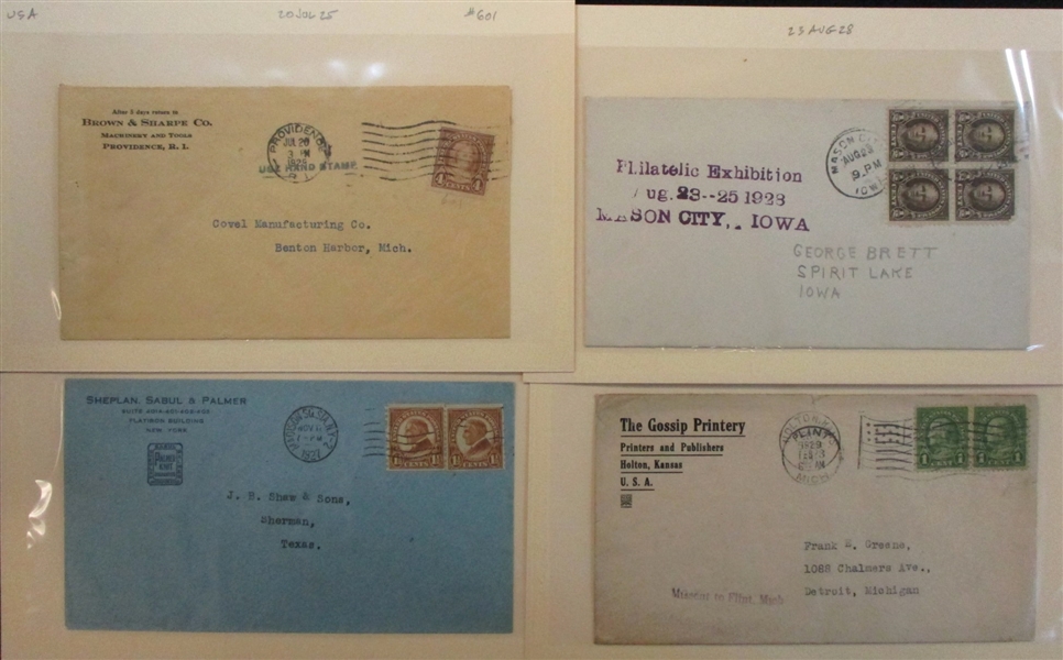 USA Covers/Cards, Scott 554//612 (Est $200-300)