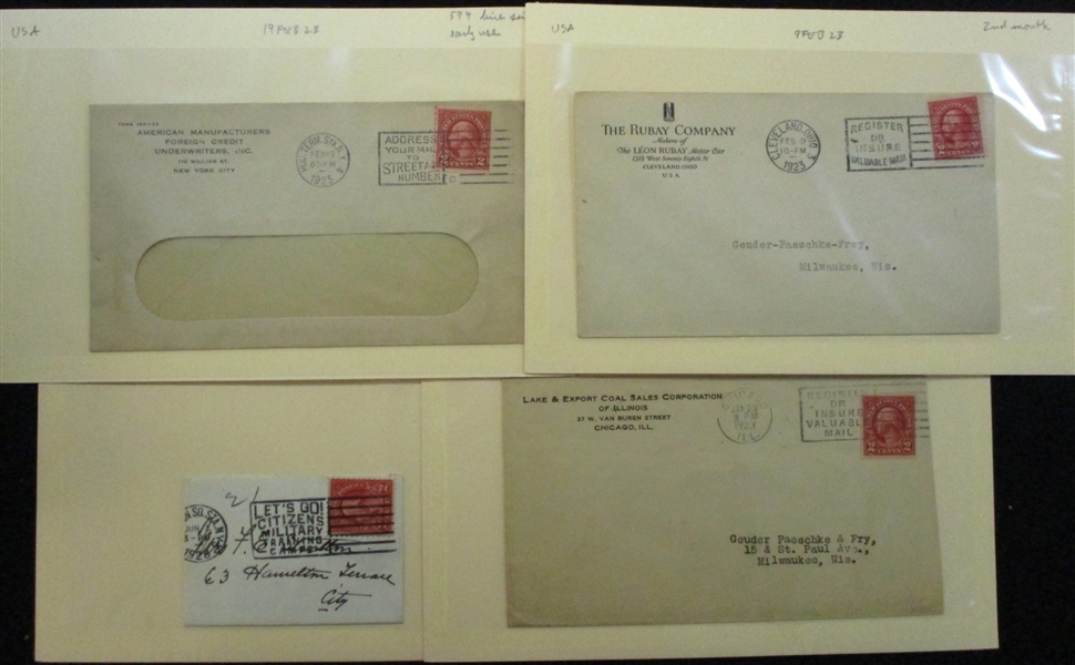 USA Covers/Cards, Scott 554//612 (Est $200-300)
