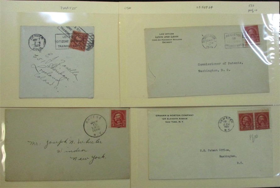 USA Covers/Cards, Scott 554//612 (Est $200-300)