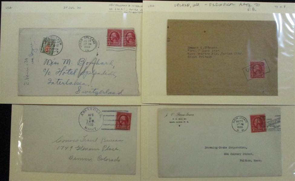 USA Covers/Cards, Scott 554//612 (Est $200-300)