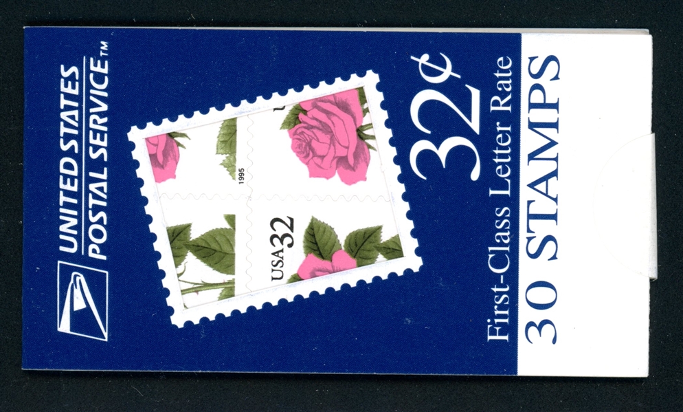 USA Scott BK178F Complete Booklet, MDI Pink Rose (SCV $225)
