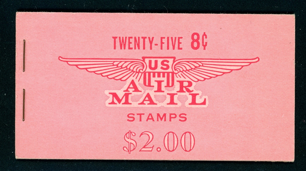 USA Scott BKC12 Complete Booklet, Airmail Slogan 2 (SCV $275)