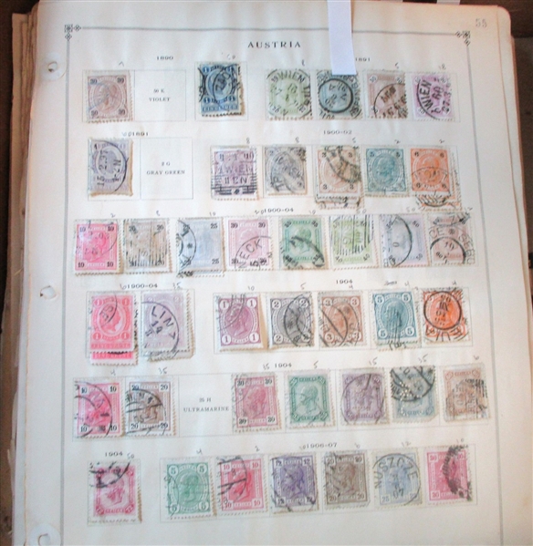 Foreign Accumulation on Album Pages (Est $300-400)
