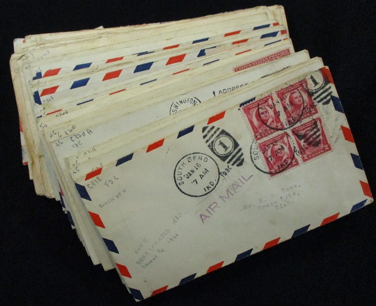 First Day Cover Lot, 1929-1931, Over 50 (Est $30-40)