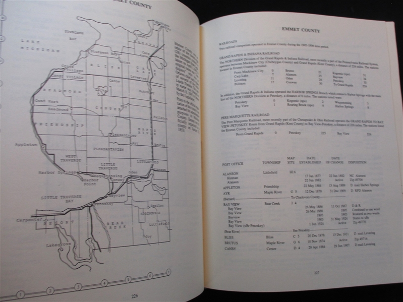 Michigan Postal History - The Post Offices 1805-1986, David M. Ellis (Est $75-100)