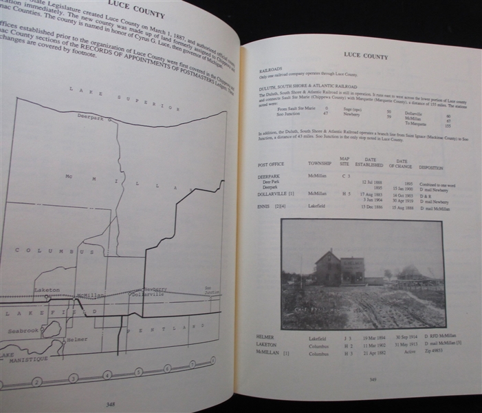 Michigan Postal History - The Post Offices 1805-1986, David M. Ellis (Est $75-100)