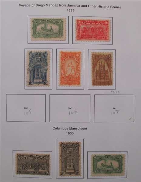 Dominican Republic Collection to 1960s in Binder (Est $60-90)
