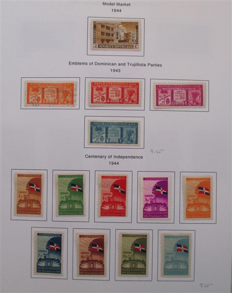 Dominican Republic Collection to 1960s in Binder (Est $60-90)