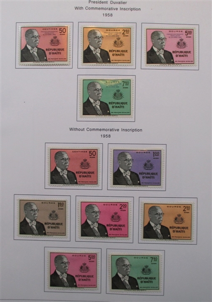 Haiti Collection, 1881-1971 in Binder (Est $60-90)
