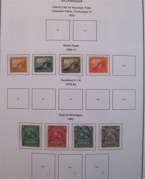 Nicaragua Collection, 1869-1965 (Est $100-150)