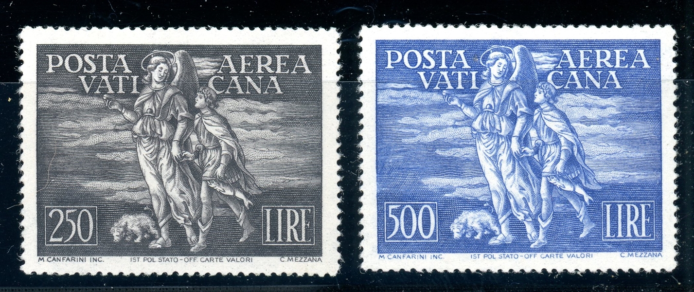 Vatican City Scott C16-C17 MNH Set, 1948 Tobias (SCV $602.)