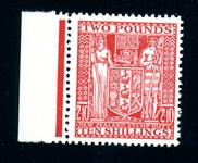 New Zealand Scott AR90 MNH F-VF, £2-10sh Postal Fiscal (SCV $400)