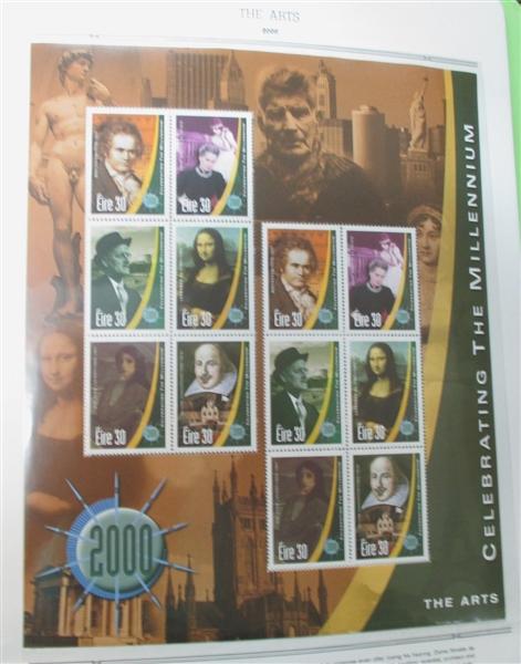 Ireland Collection on White Ace Pages to 2011 in 8 Binders (Est $1200-1500)