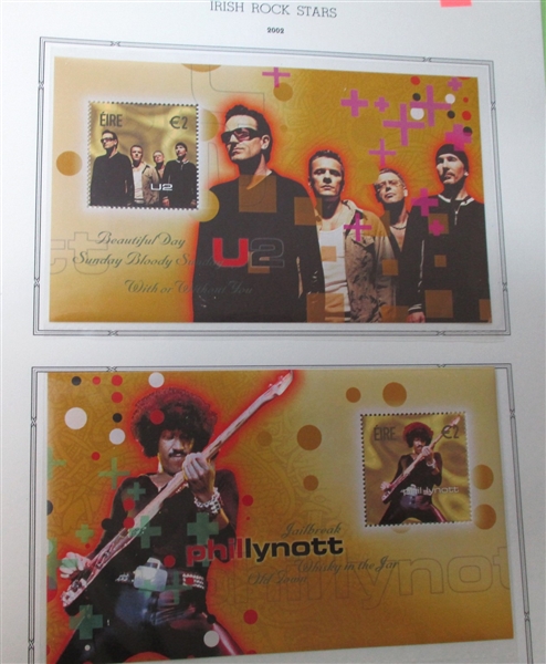 Ireland Collection on White Ace Pages to 2011 in 8 Binders (Est $1200-1500)
