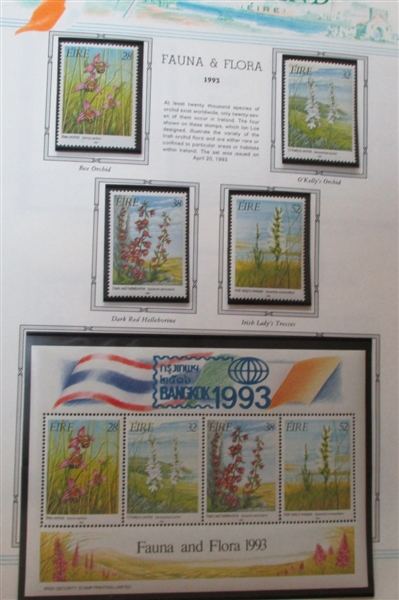 Ireland Collection on White Ace Pages to 2011 in 8 Binders (Est $1200-1500)