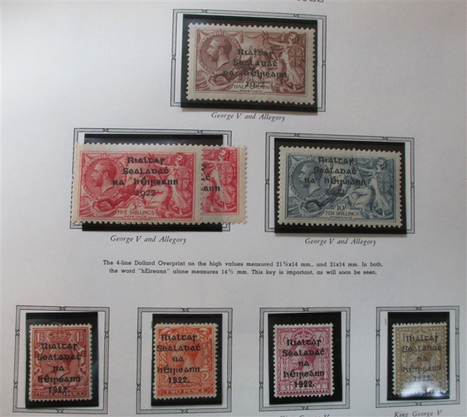Ireland Collection on White Ace Pages to 2011 in 8 Binders (Est $1200-1500)