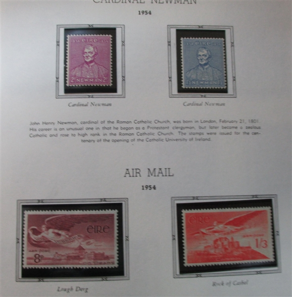 Ireland Collection on White Ace Pages to 2011 in 8 Binders (Est $1200-1500)